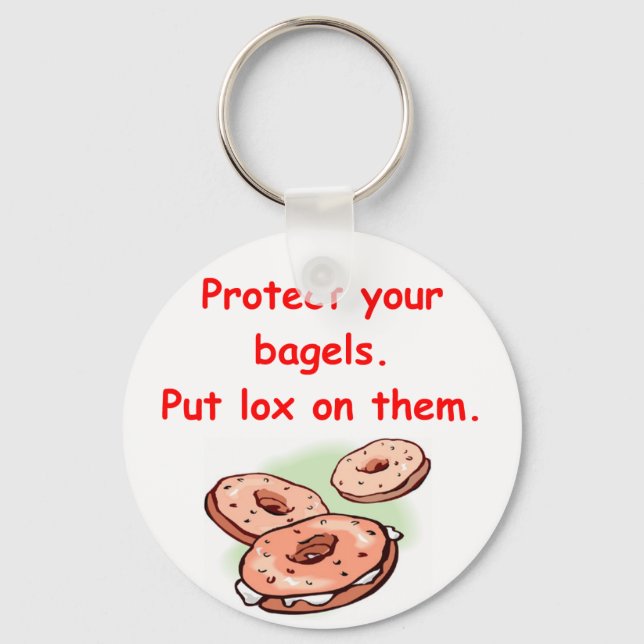 Lox und Bagels Schlüsselanhänger (Vorderseite)