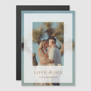 Loy & Joy Vellum Overlay Carte photo de vacances