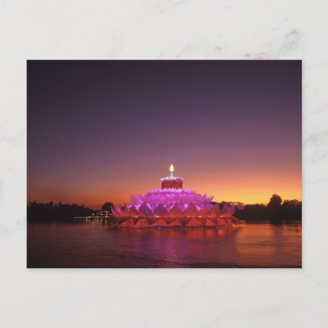 Loy Krathongn Thai Festival Postkarte (Vorderseite)