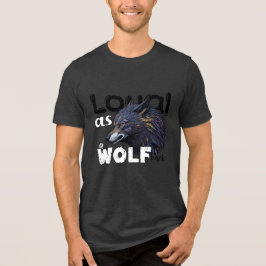 Loyal als Wolfspackung Tri-Blend Shirt