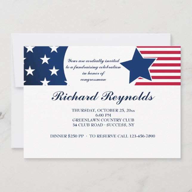 Loyal American Patriotic Einladung (Vorderseite)