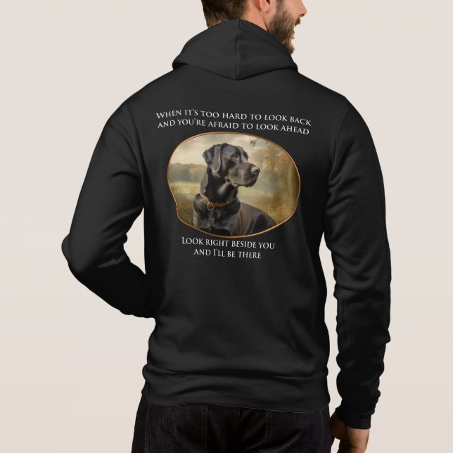 Loyal Black Lab Hoodie (Rückseite)