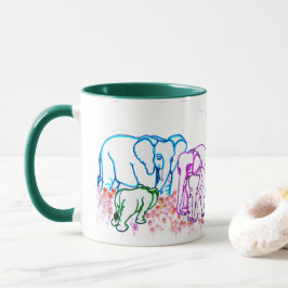 Loyal Elephants Tasse