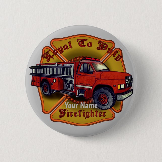 Loyal Firefighter Button (Vorderseite)
