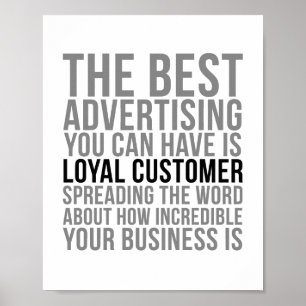 Loyal-Kundenquotes Poster