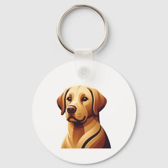 Loyal Labrador Schlüsselanhänger (Vorderseite)