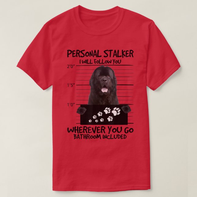 Loyal Newfundland Dog Friend Dog Owner T-Shirt (Design vorne)