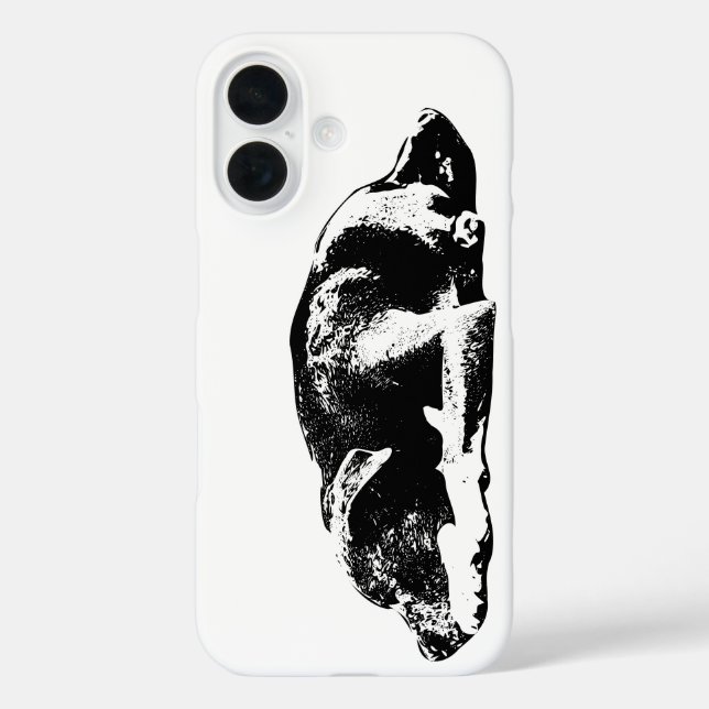 Loyal Pitbull Mix Ruhende Pose Handy Case (Rückseite)