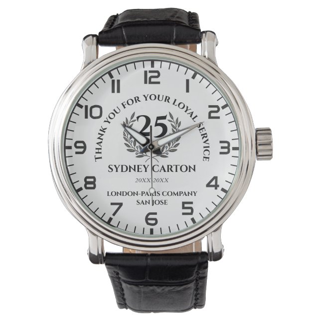 Loyal Service Appreciation Award. Watc personalisi Armbanduhr (Vorderseite)