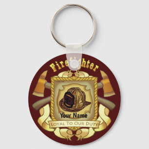 Loyal to Duty Shield Feuerwehrmann-Schlüsselanhäng Schlüsselanhänger