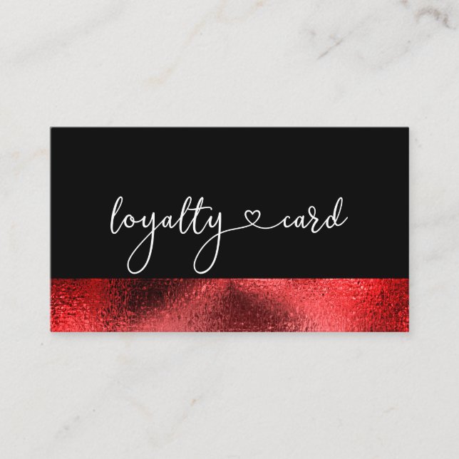 Loyalität 5 Nails Lashes Beauty Visitenkarte (Vorderseite)
