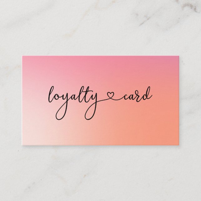 Loyalität 5 Nails Lashes Business Card Visitenkarte (Vorderseite)