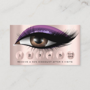 Loyalität 6 Makeup Makeup Eyelash Tropfen Lila Ro Visitenkarte