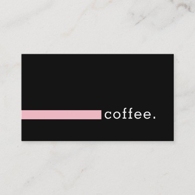 Loyalität Kaffee Punch Modernes Rosa Treuekarte (Vorderseite)
