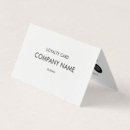 Loyalität Modernes Minimalistisch Schwarz/Weiß Visitenkarten