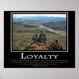 Loyalität Poster