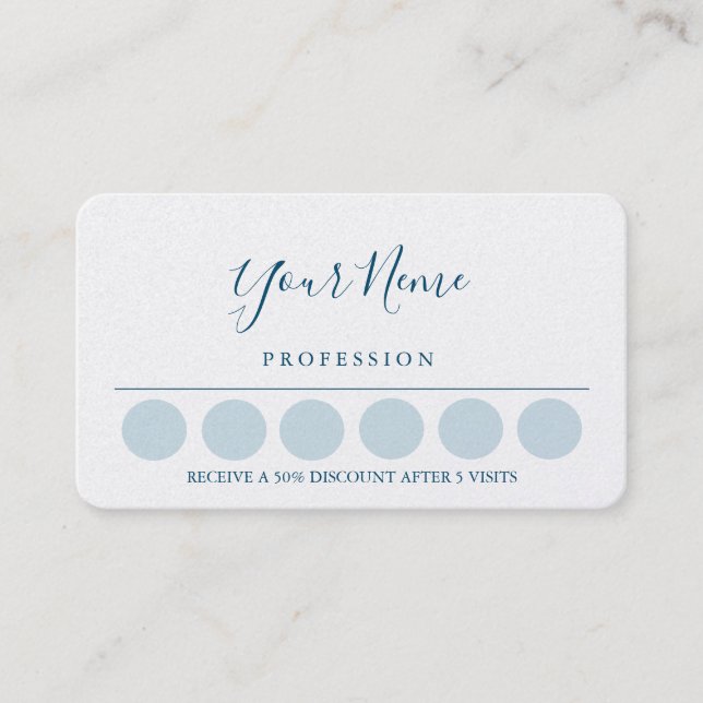 Loyalität-Visitenkarte Visitenkarte (Vorderseite)