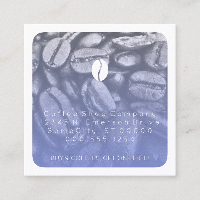 Loyalität von Kaffeeprogrammen Treuekarte (Vorderseite)
