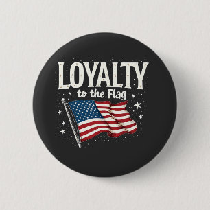 Loyalität zu den Flag USA zum Veteranentag Button