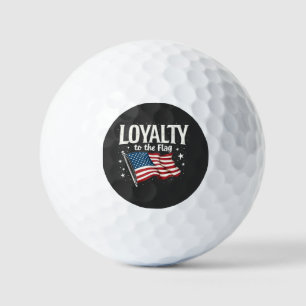 Loyalität zu den Flag USA zum Veteranentag Golfball