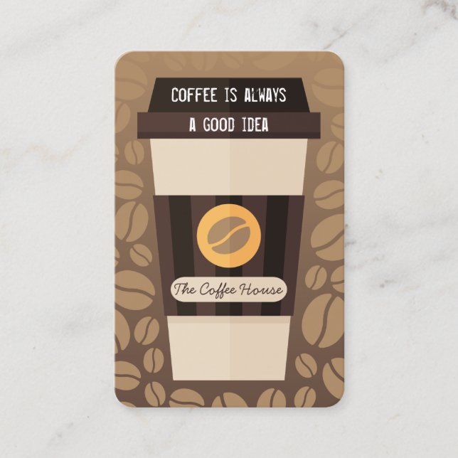 Loyalitätskarte für den Kaffee Treuekarte (Vorderseite)