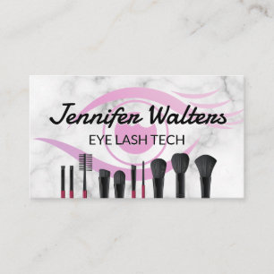 Loyalitätskarte für Eye Lash-Logos und Pinsel Treuekarte