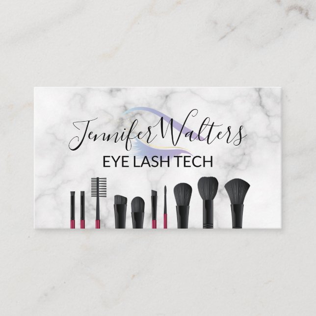 Loyalitätskarte für Eye Lash und Brushs Treuekarte (Vorderseite)