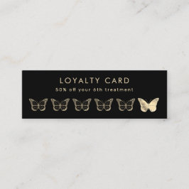 Loyalitätskarte für Goldbutterfische Mini Visitenkarte
