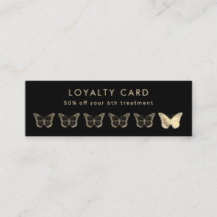 Loyalitätskarte für Goldbutterfische Mini Visitenkarte