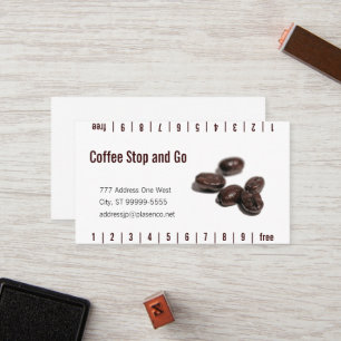 Loyalitätskarte für Kaffeebohnen Treuekarte