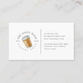 Loyalitätskarte für Kaffeestube Visitenkarte