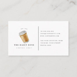 Loyalitätskarte für Kaffeestube Visitenkarte