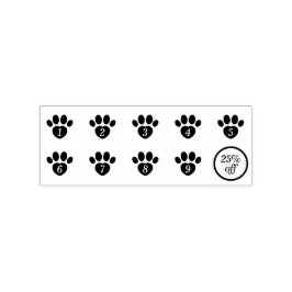 Loyalitätspatzen für Hundeschuhe Gummistempel
