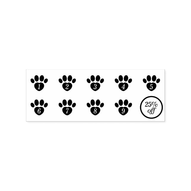 Loyalitätspatzen für Hundeschuhe Gummistempel (Prägung)