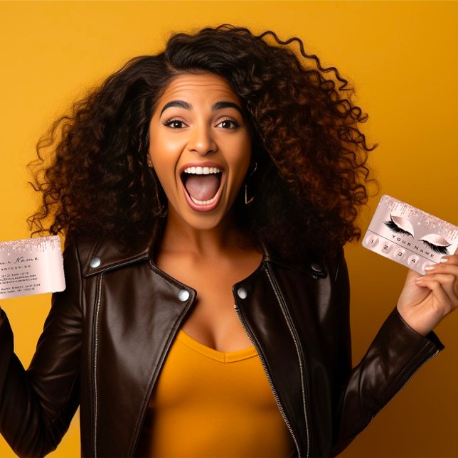 Loyaliy 6 Makeup Esthetician Eyelash Rose Tropfen Visitenkarte (#LoyaltyLuxury #MakeupMajesty #EstheticianElegance #EyelashExcellence #RoseRadiance #DripDrama #Busi)