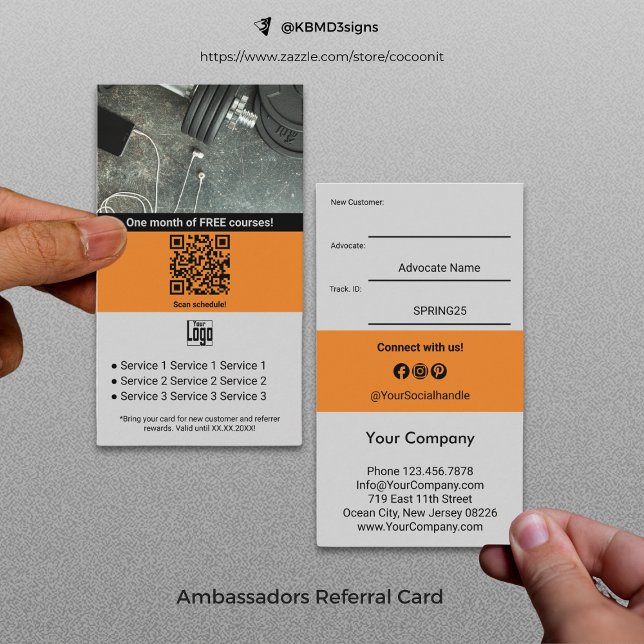 Loyalkunden zu Botschaftern machen Empfehlungskarte (Turn Loyal Customers into Ambassadors Referral Card)