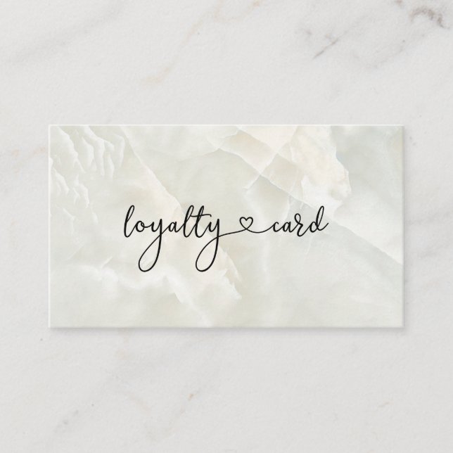 Loyalty 10 Nails Lashes Visitenkarte (Vorderseite)