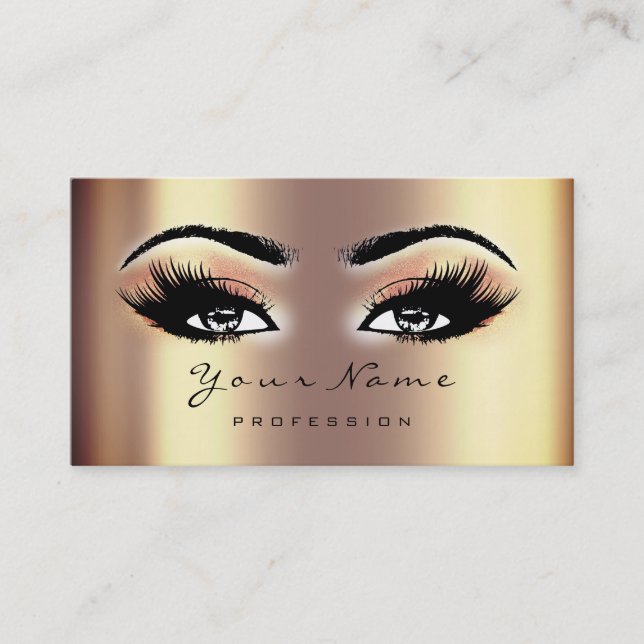 Loyalty Card 10 Makeup Lashes Treuekarte (Vorderseite)