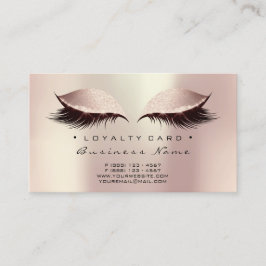 Loyalty Card 6 Beauty Salon Lashes Treuekarte