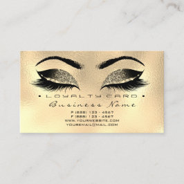 Loyalty Card 6 Beauty Salon Lashes Treuekarte