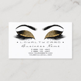 Loyalty Card 6 Beauty Salon Lashes Treuekarte