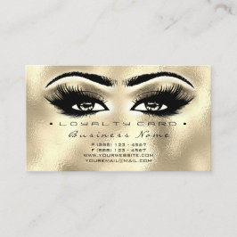 Loyalty Card 6 Beauty Salon Lashes Treuekarte