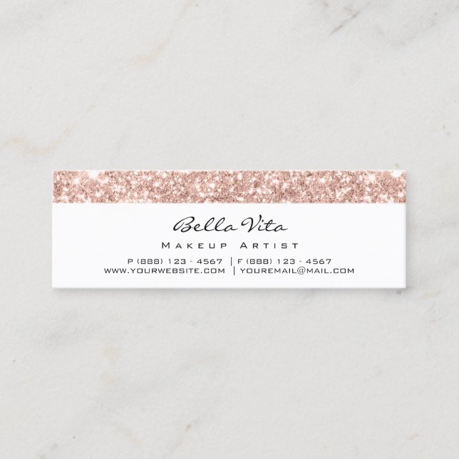 Loyalty Card 6 Punch Makeup Beauty Heart Rose Höre Treuekarte (Vorderseite)