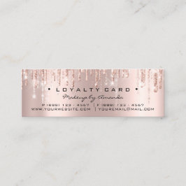 Loyalty Card 6 Punch Makeup Herz Rose Tropfen Klei Treuekarte