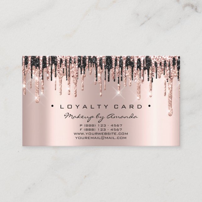 Loyalty Card 6 Punch Makeust Artist Beauty Studio Treuekarte (Vorderseite)