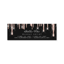 Loyalty Card 6 Punch Makeuty Herzstück Rose Blau