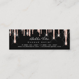 Loyalty Card 6 Punch Makeuty Herzstück Rose Blau Treuekarte