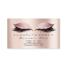Loyalty Card 6 Schönheitssalon Lashes Rose WELLNES