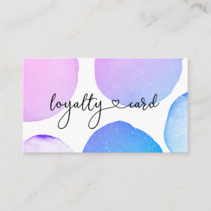 Loyalty Card Glitzer 10 Nails Lashes Schönheit Visitenkarte