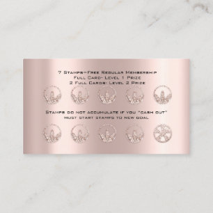 Loyalty Card Nutrition Health Kraut Rose 10 Wheel Treuekarte